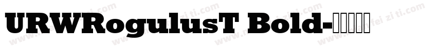 URWRogulusT Bold字体转换